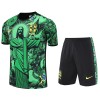 Officiële Voetbalshirt + Korte Broek Brazilië 2024-25 Groene - Kids